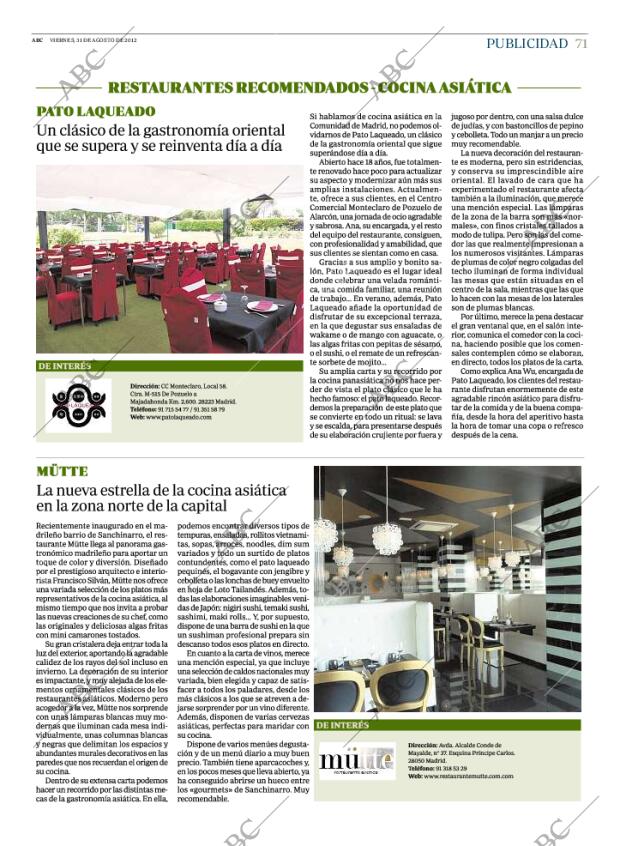 ABC MADRID 31-08-2012 página 71