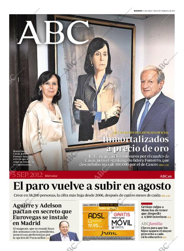 ABC MADRID 05-09-2012 página 1