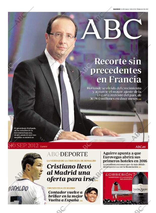 ABC MADRID 10-09-2012 página 1