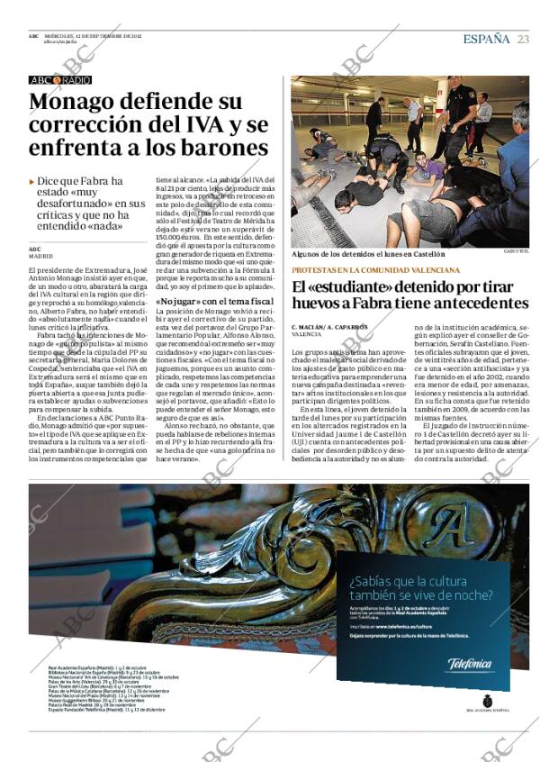 ABC MADRID 12-09-2012 página 23