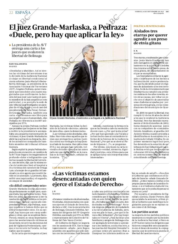 ABC MADRID 14-09-2012 página 22