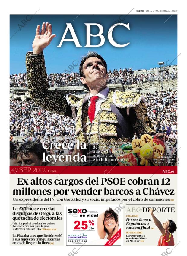 ABC MADRID 17-09-2012 página 1