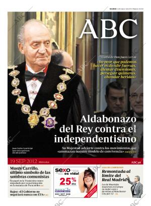 ABC MADRID 19-09-2012 página 1