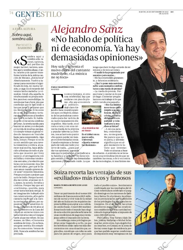 ABC MADRID 25-09-2012 página 74