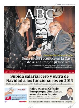 ABC MADRID 27-09-2012 página 1