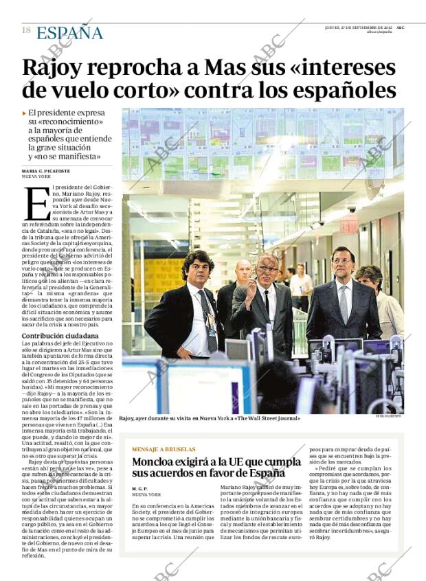 ABC MADRID 27-09-2012 página 18