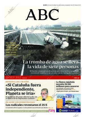 ABC MADRID 29-09-2012 página 1