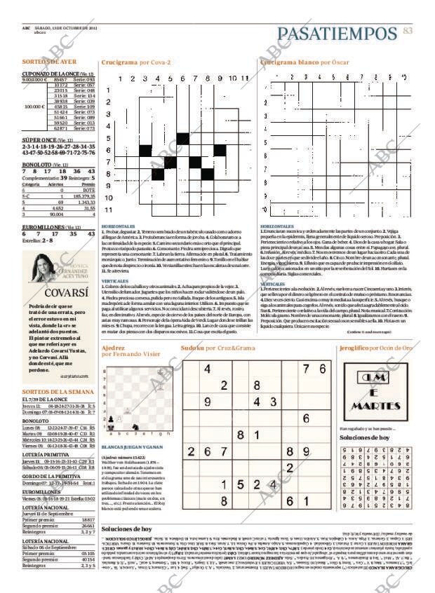 ABC MADRID 13-10-2012 página 85