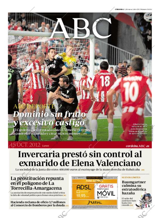 ABC CORDOBA 15-10-2012 página 1