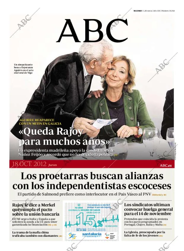 ABC MADRID 18-10-2012 página 1