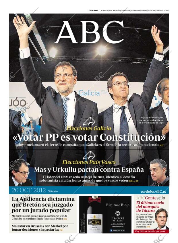 ABC CORDOBA 20-10-2012 página 1