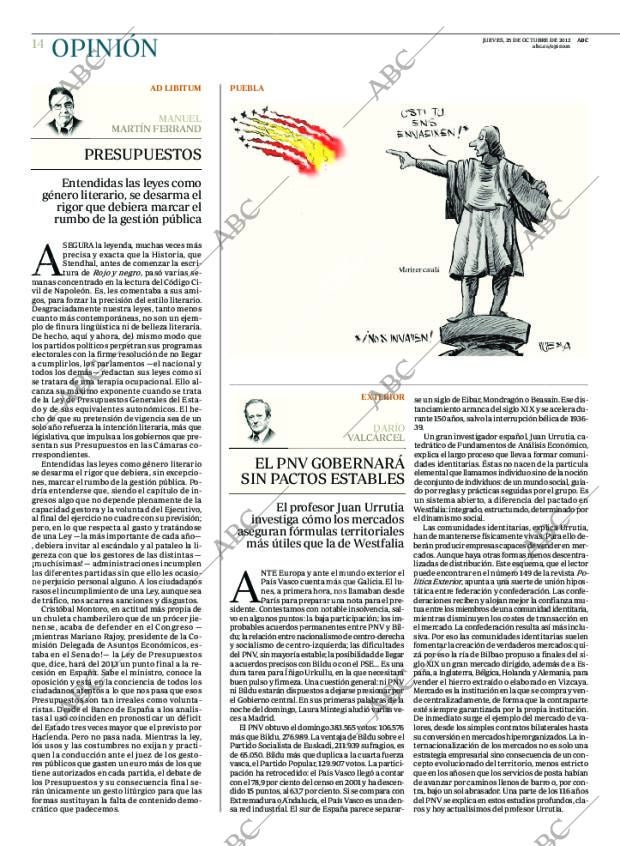 ABC MADRID 25-10-2012 página 14