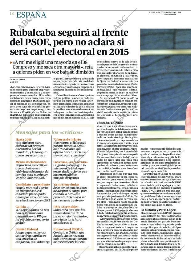 ABC MADRID 25-10-2012 página 18