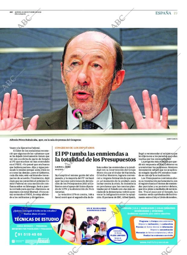 ABC MADRID 25-10-2012 página 19