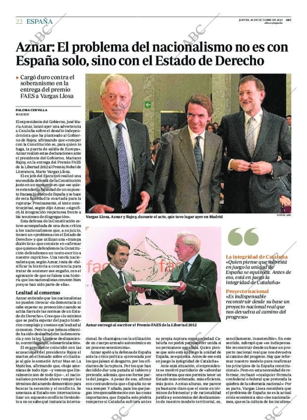 ABC MADRID 25-10-2012 página 22