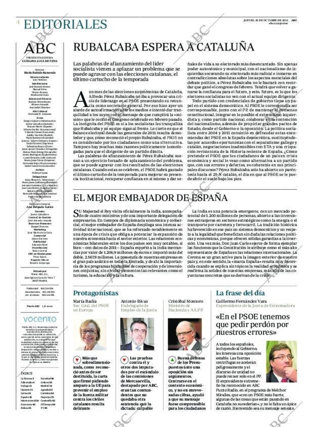 ABC MADRID 25-10-2012 página 4