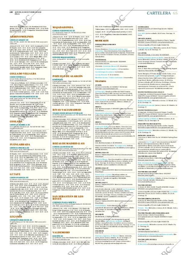 ABC MADRID 25-10-2012 página 65