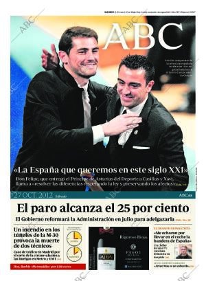 ABC MADRID 27-10-2012 página 1