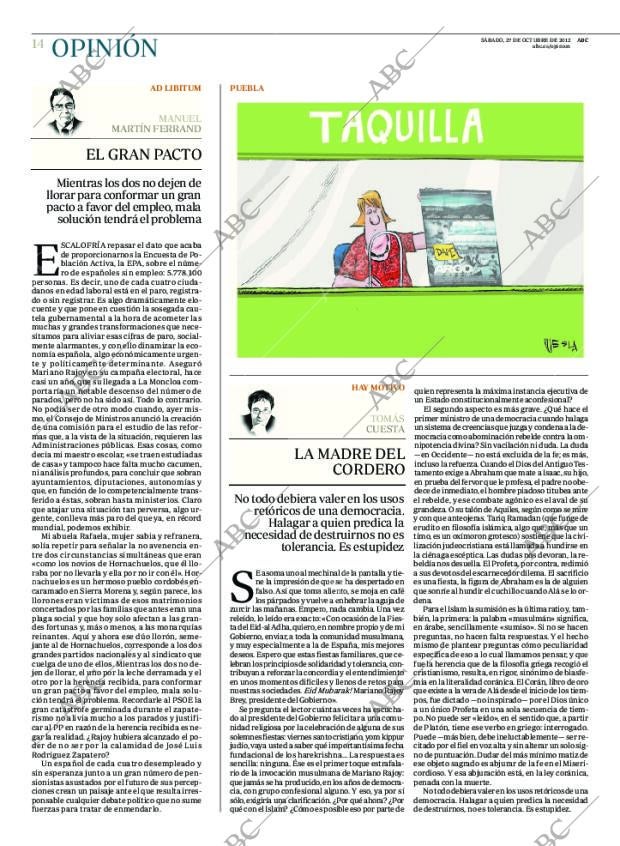 ABC MADRID 27-10-2012 página 14