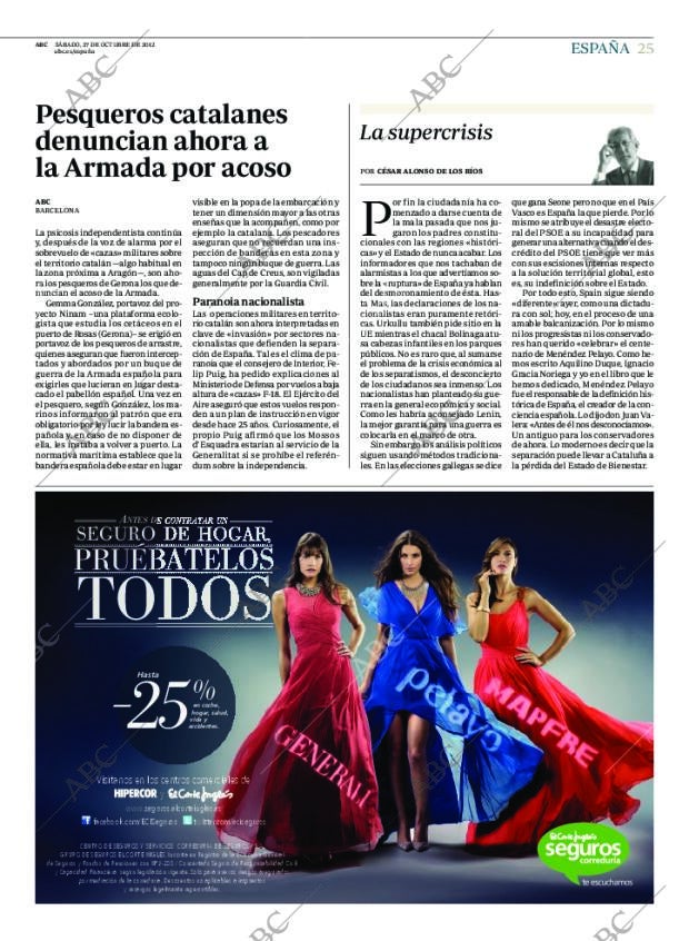 ABC MADRID 27-10-2012 página 25