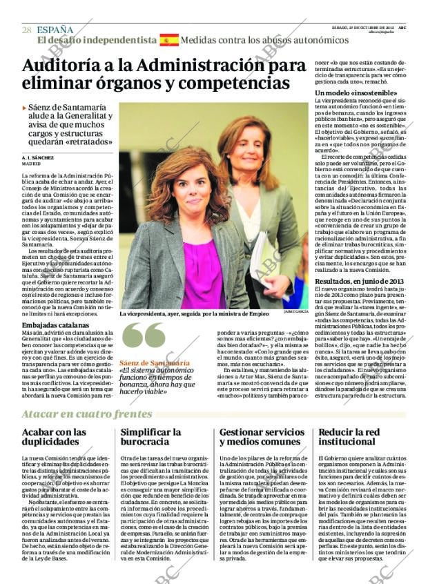 ABC MADRID 27-10-2012 página 28