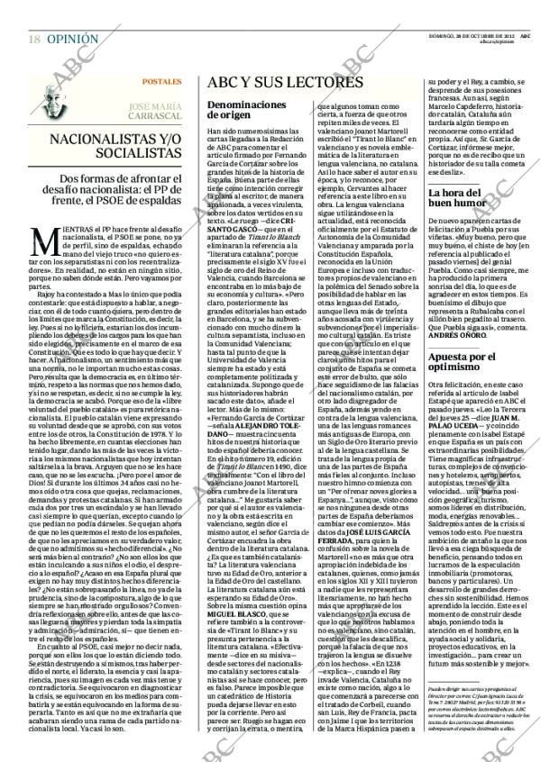 ABC MADRID 28-10-2012 página 18