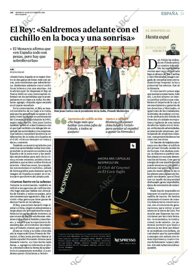 ABC MADRID 28-10-2012 página 31