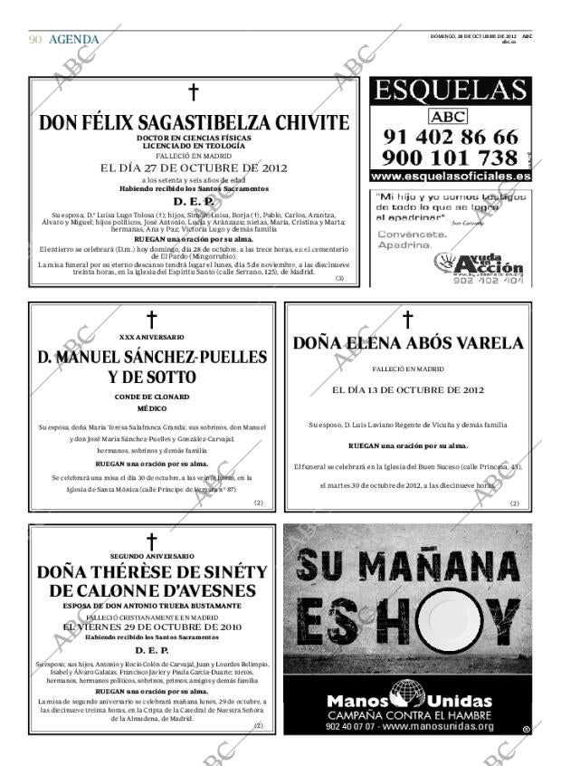 ABC MADRID 28-10-2012 página 90