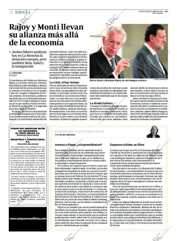ABC MADRID 29-10-2012 página 22