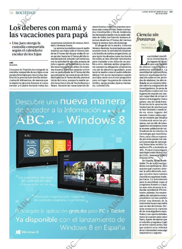 ABC MADRID 29-10-2012 página 58