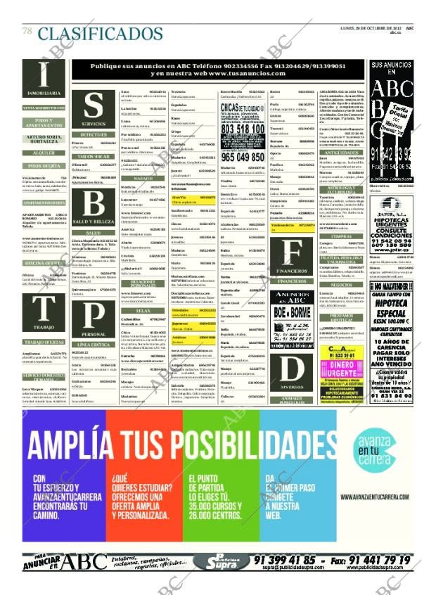 ABC MADRID 29-10-2012 página 78