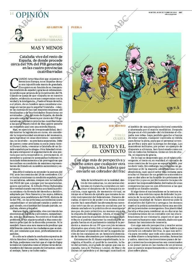 ABC MADRID 30-10-2012 página 14