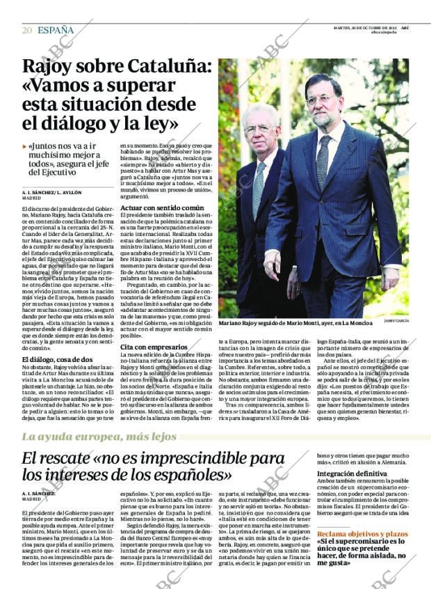 ABC MADRID 30-10-2012 página 20