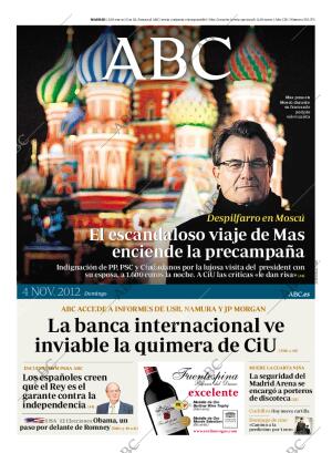 ABC MADRID 04-11-2012 página 1