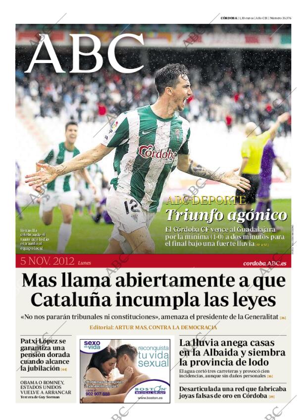 ABC CORDOBA 05-11-2012 página 1