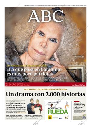 ABC CORDOBA 11-11-2012 página 1