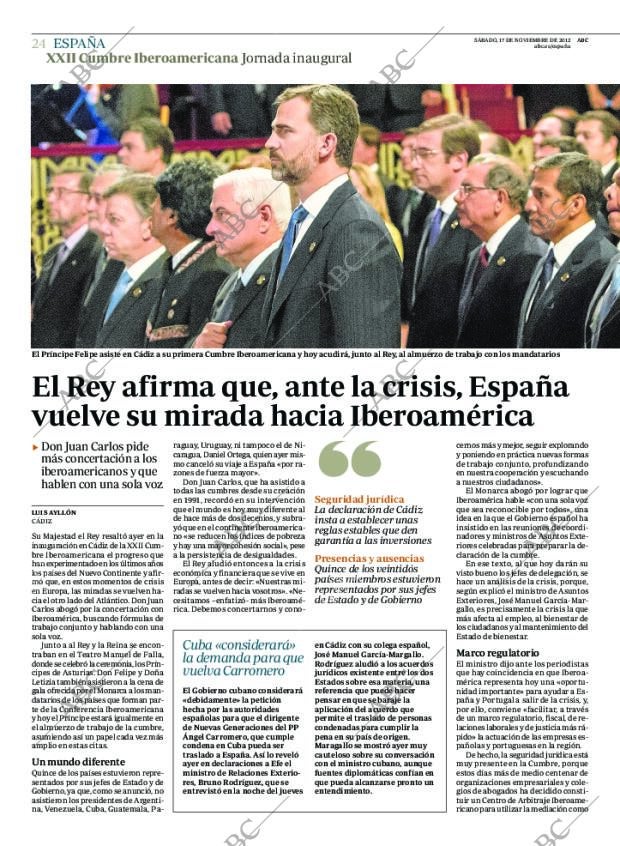 ABC MADRID 17-11-2012 página 28