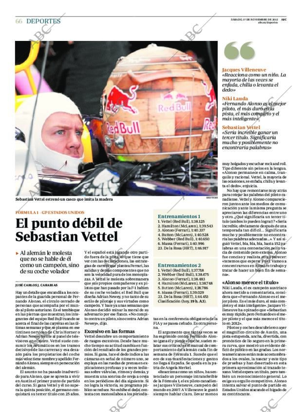 ABC MADRID 17-11-2012 página 70