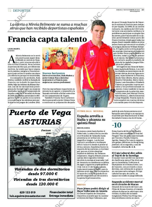 ABC MADRID 17-11-2012 página 76