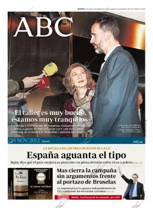 ABC MADRID 24-11-2012 página 1