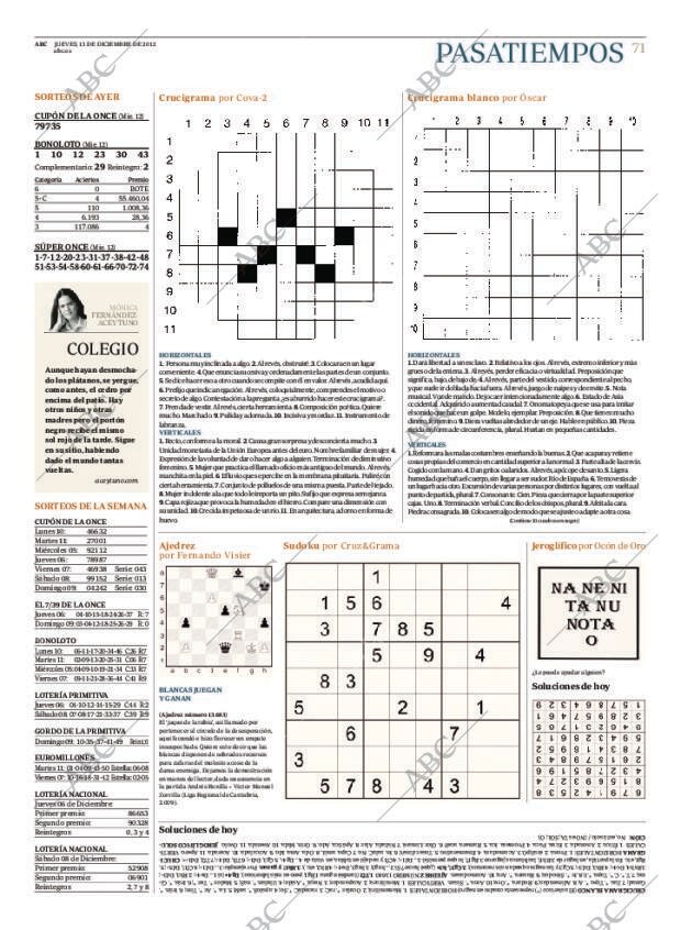ABC MADRID 13-12-2012 página 71