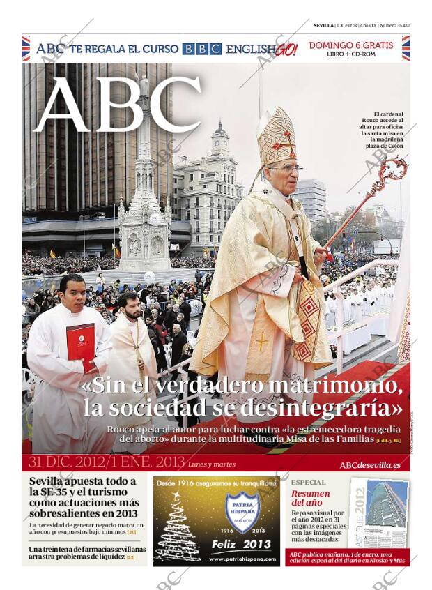ABC SEVILLA 31-12-2012 página 1
