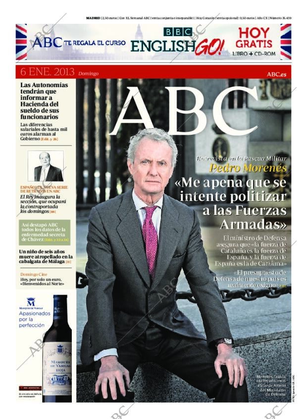 ABC MADRID 06-01-2013 página 1