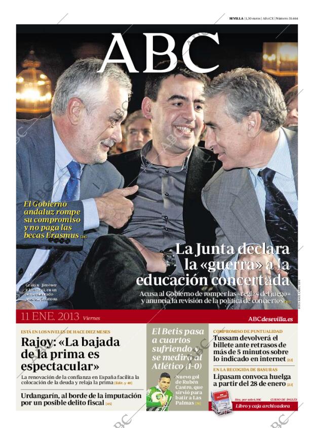 ABC SEVILLA 11-01-2013 página 1