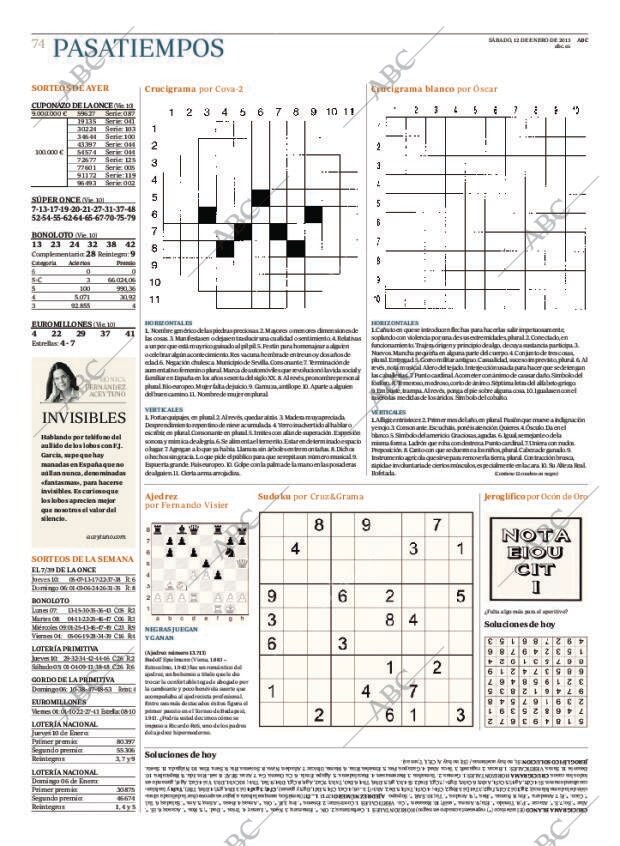 ABC MADRID 12-01-2013 página 74