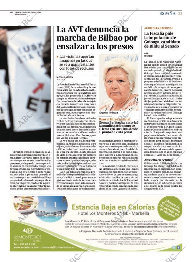ABC MADRID 15-01-2013 página 23