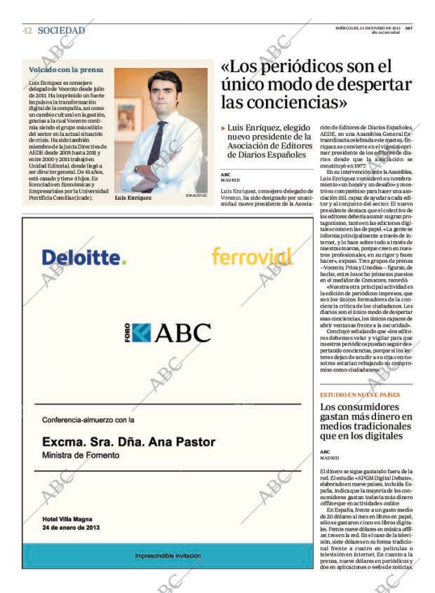 ABC MADRID 23-01-2013 página 42