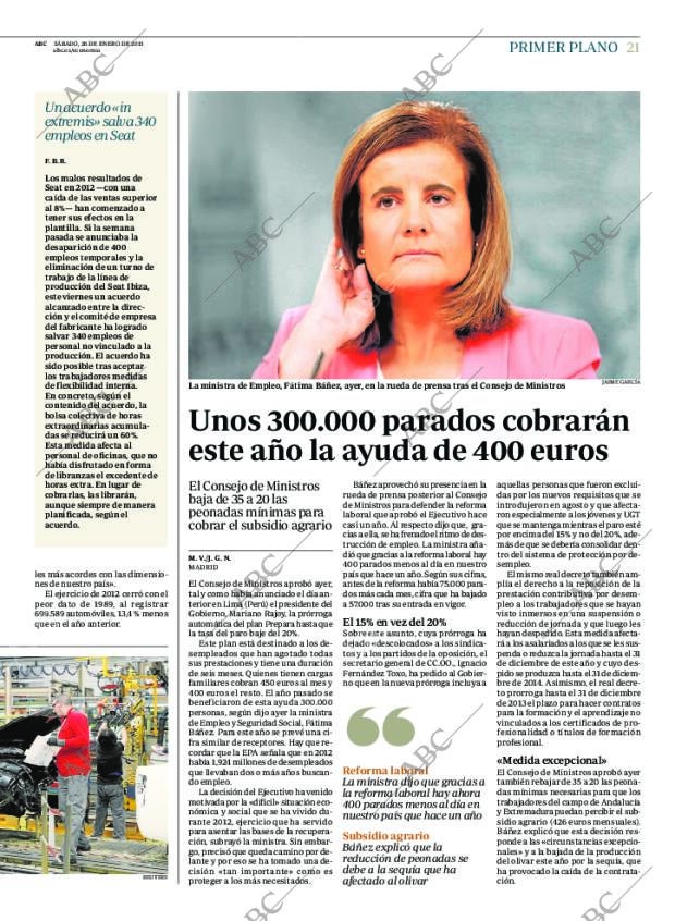 ABC MADRID 26-01-2013 página 21