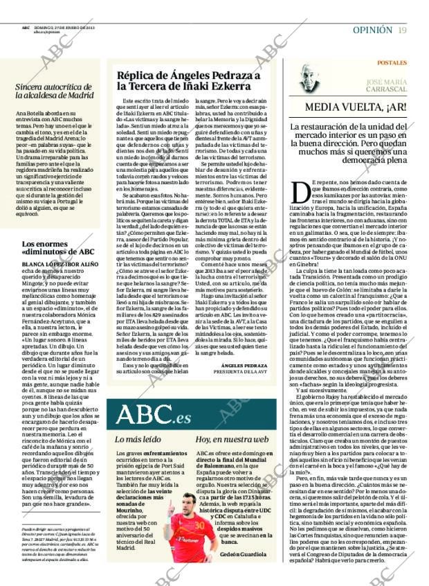 ABC MADRID 27-01-2013 página 19