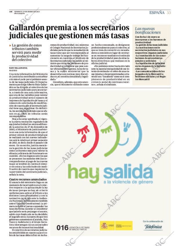 ABC MADRID 27-01-2013 página 33